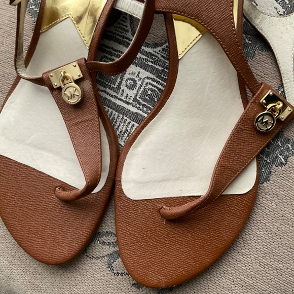 Michael Kors Authentic Leather Sandals - Picture 4 of 5